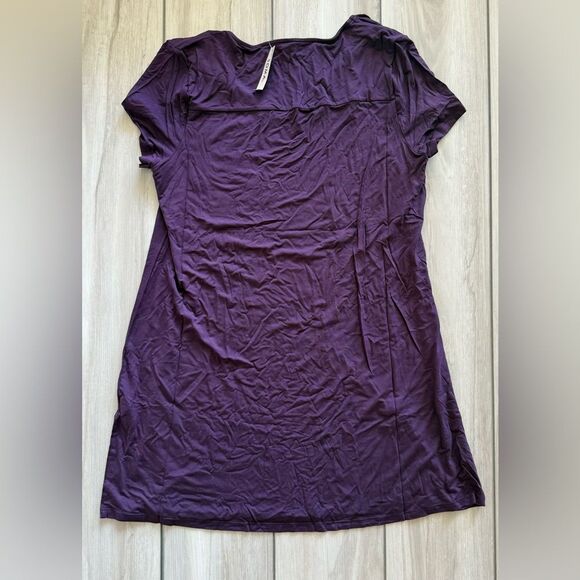 SOMA Cool Nights Short Sleeve Sleepshirt Purple Medium NWT IN PACKAGE - Picture 5 of 9